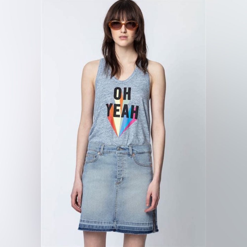 Zadig & Voltaire Ander Oh Yeah Linen Tank-Women
